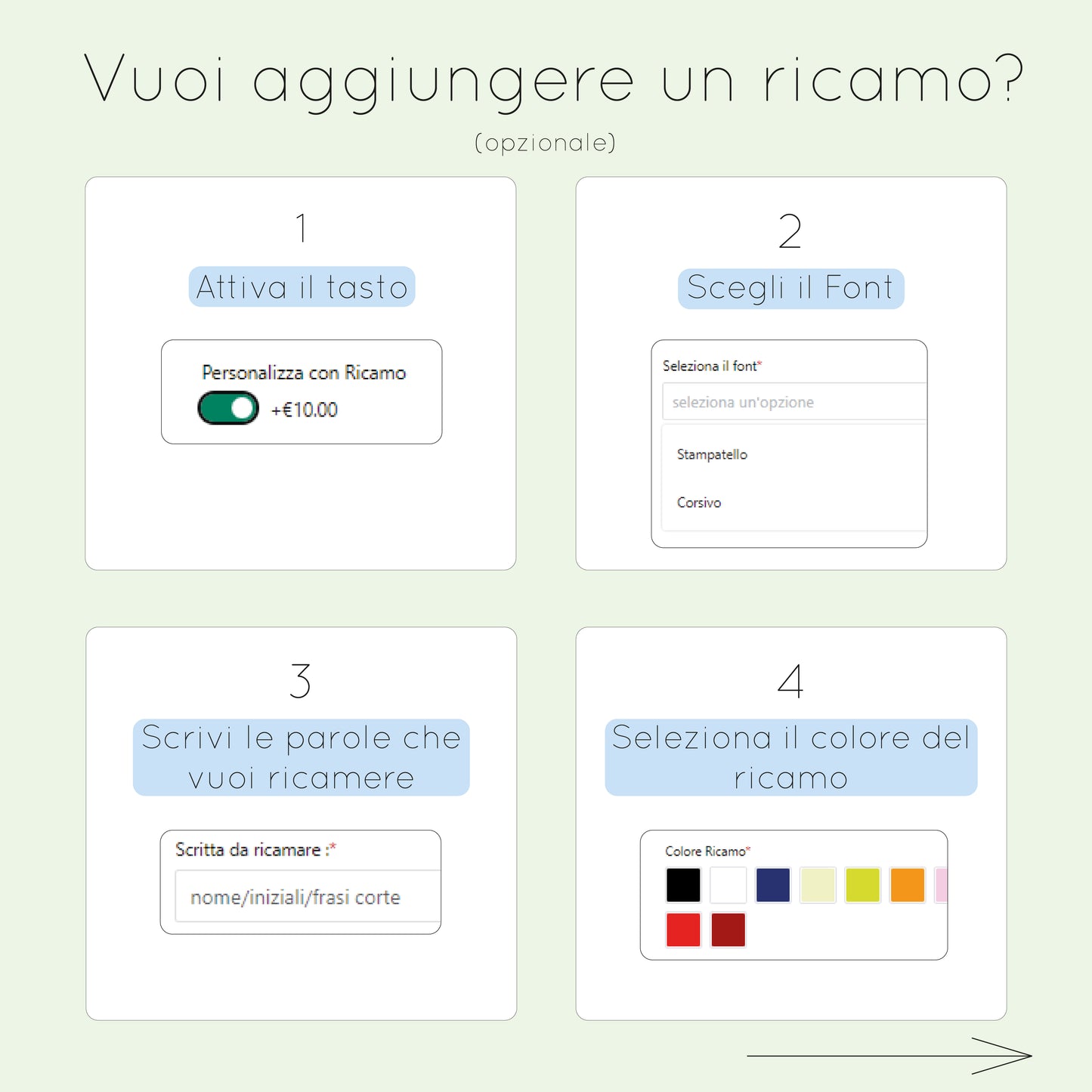 Pigiama Corto Righina Verde